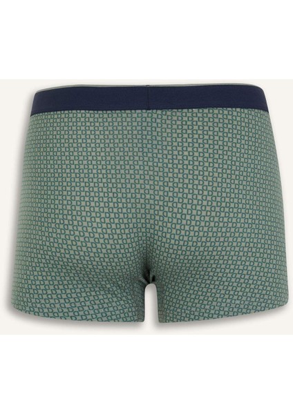 Regular Fit Kareli 3'lü Boxer D9878AX25SP