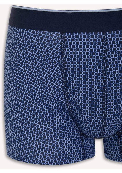 Regular Fit Kareli 3'lü Boxer D9878AX25SP