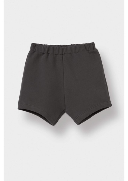 Erkek Bebek 2'li Takım Palmiye Desenli Kısa kollu Tişört Beli Lastikli Şort