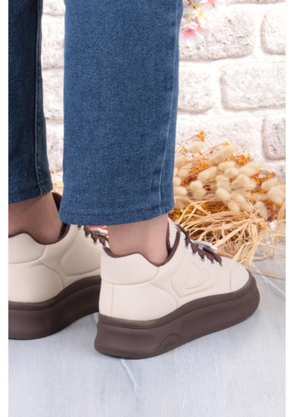 Getto Emoji Süs Detaylı Rahat Hafif Kalın Taban Kadın Sneaker Ayakkabı fırsatları