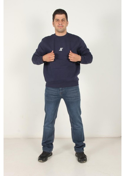 5012 Şardonlu Üç Iplik O Yaka Sweat indirimleri