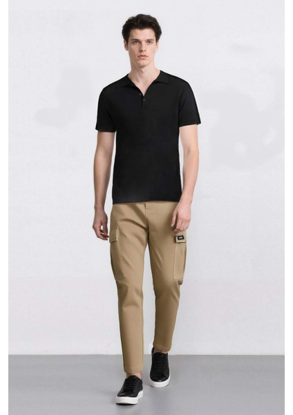 Relax Fit Rahat Kesim Yazlık Pantolon Kargo Cepli Düz Paça D5967AX25SP