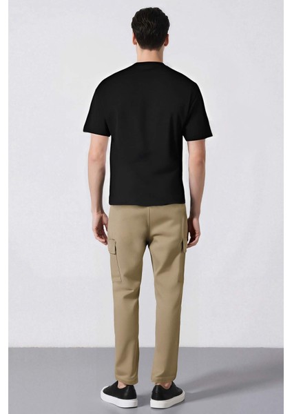 Relax Fit Rahat Kesim Yazlık Pantolon Kargo Cepli Düz Paça D5967AX25SP