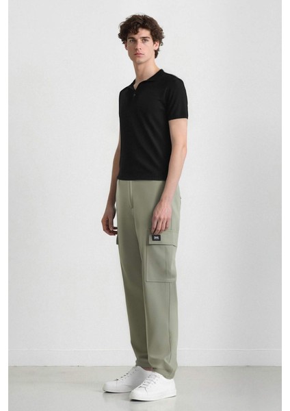 Relax Fit Rahat Kesim Yazlık Pantolon Kargo Cepli Düz Paça D5967AX25SP