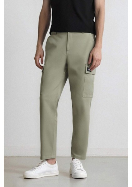 Relax Fit Rahat Kesim Yazlık Pantolon Kargo Cepli Düz Paça D5967AX25SP