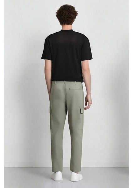 Relax Fit Rahat Kesim Yazlık Pantolon Kargo Cepli Düz Paça D5967AX25SP