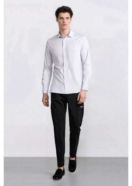 Relax Fit Rahat Kesim Yazlık Pantolon Kargo Cepli Düz Paça D5967AX25SP