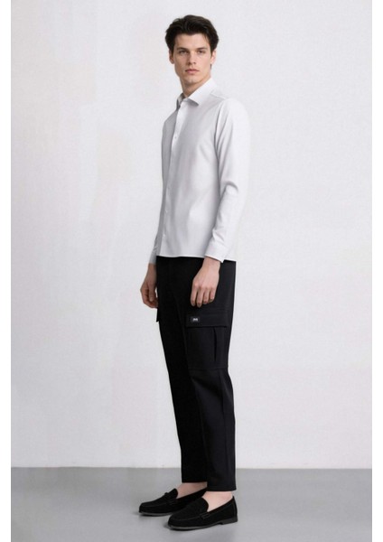 Relax Fit Rahat Kesim Yazlık Pantolon Kargo Cepli Düz Paça D5967AX25SP