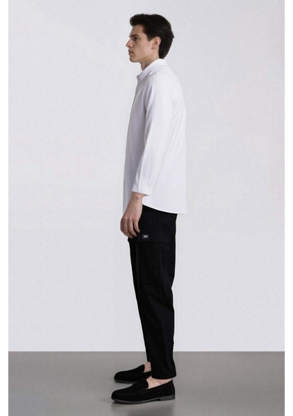 Relax Fit Rahat Kesim Yazlık Pantolon Kargo Cepli Düz Paça D5967AX25SP