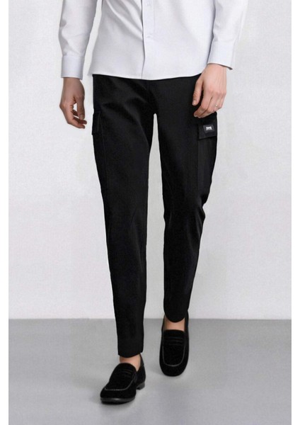 Relax Fit Rahat Kesim Yazlık Pantolon Kargo Cepli Düz Paça D5967AX25SP