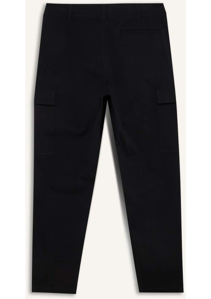 Relax Fit Rahat Kesim Yazlık Pantolon Kargo Cepli Düz Paça D5967AX25SP