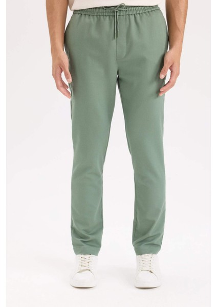 Yazlık Jogger Pantolon Beli Bağcıklı Cepli D5966AX25SP