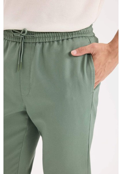 Yazlık Jogger Pantolon Beli Bağcıklı Cepli D5966AX25SP