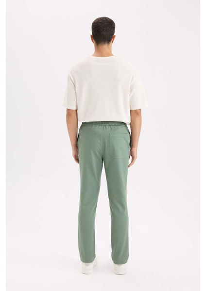 Yazlık Jogger Pantolon Beli Bağcıklı Cepli D5966AX25SP