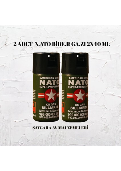 Nat.o Biber Gazı 2 Adet 40 ml