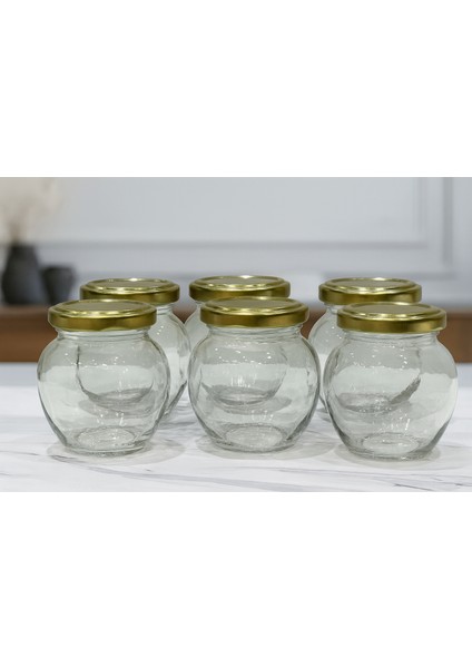 210 cc Yumurta Kavanozu 6'lı -Reçel,sos,mama,baharat,bakliyat,saklama'