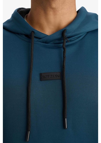 Fit Standart Fit Kapüşonlu Sporcu Sweatshirt D3736AX24WN