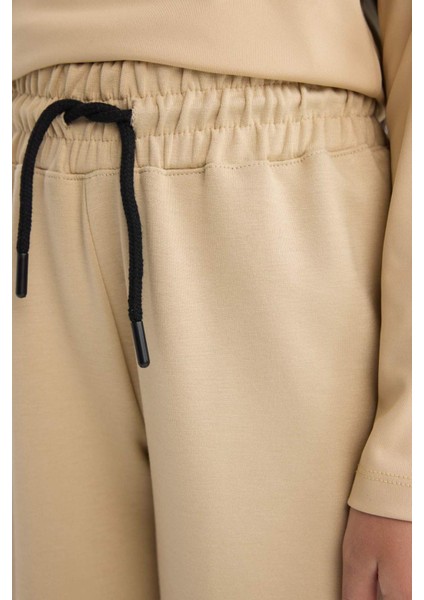 Kız Çocuk Beli Lastikli Cepli Jogger Eşofman Altı D9622A825SM