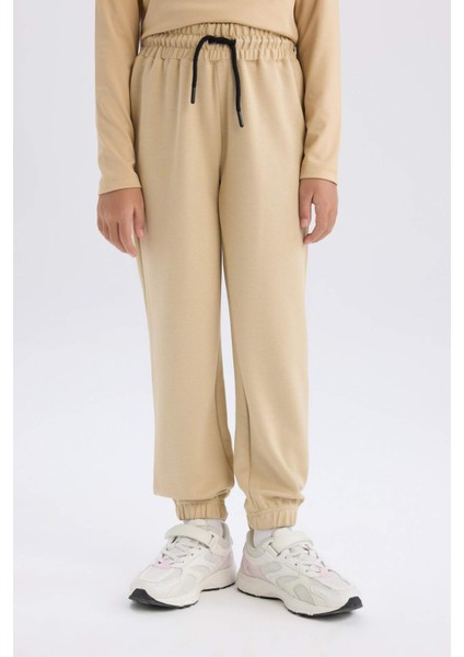 Kız Çocuk Beli Lastikli Cepli Jogger Eşofman Altı D9622A825SM