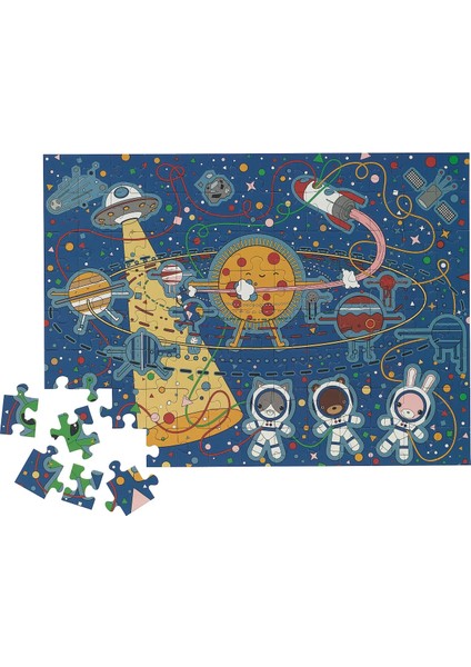 Puzzle Aftonsparv Bulmaca 104 Parçalı Uzay Temalı modelleri