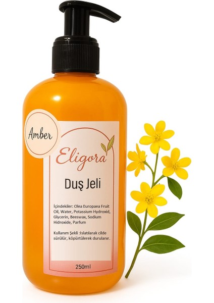 El Yapımı Amberli Duş Jeli