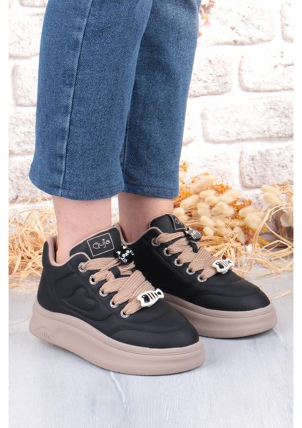 Getto Emoji Süs Detaylı Rahat Hafif Kalın Taban Kadın Sneaker Ayakkabı modelleri