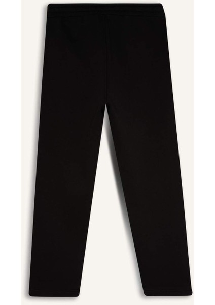 Regular Fit Eşofman Altı İçi Polarlı Basic Düz Cepli Beli Bağcıklı Düz Paça D7836AX25SP