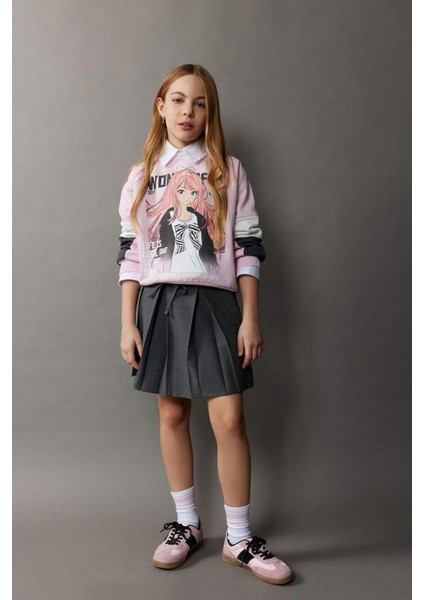 Kız Çocuk Pileli Etek D9341A825SP