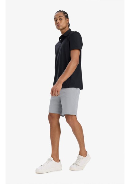 Fit Slim Fit Dar Kesim Sporcu Dokuma Şort D9249AX25SP