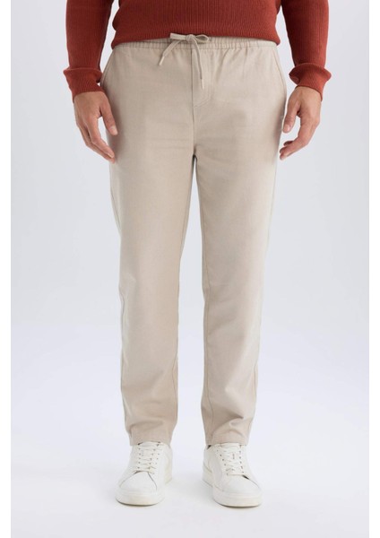 %100 Pamuk Regular Fit Normal Kesim Yazlık Jogger Pantolon D1045AX25SP