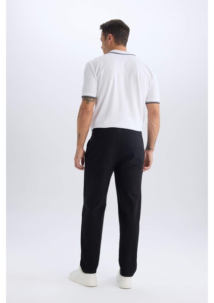 %100 Pamuk Regular Fit Normal Kesim Yazlık Jogger Pantolon D1045AX25SP