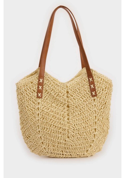 Kadın Hasır Omuz Çantası E1412AXNS
