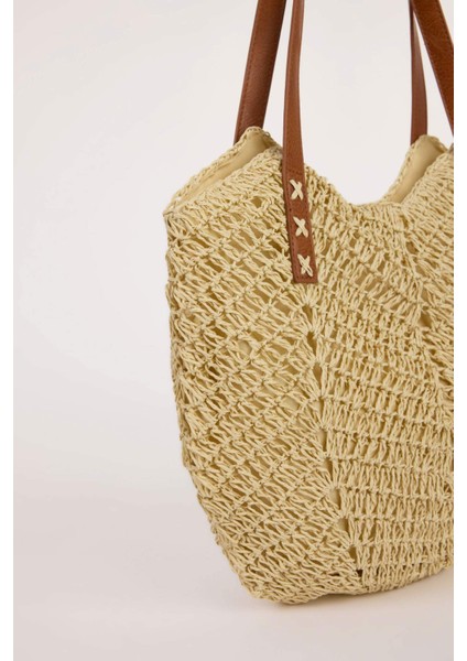 Kadın Hasır Omuz Çantası E1412AXNS