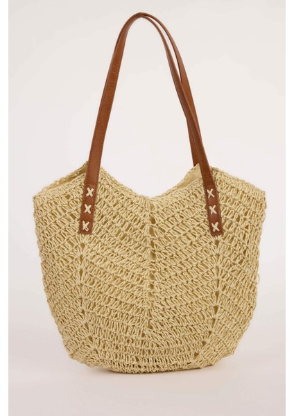 Kadın Hasır Omuz Çantası E1412AXNS