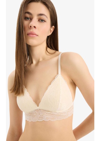 Dantelli Kaplı Pedli Bralet-Fall in Love D7843AX25SP