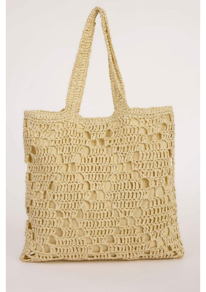 Kadın Hasır Omuz Çantası E1411AXNS