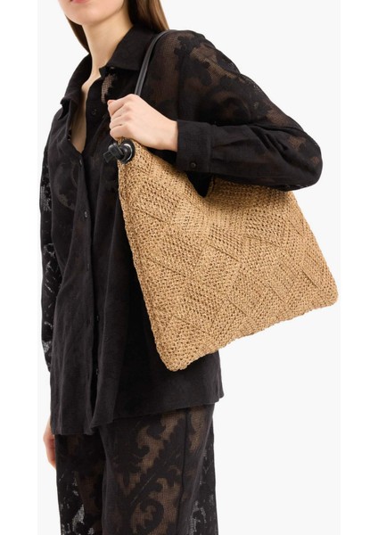 Kadın Hasır Omuz Çantası E1471AXNS