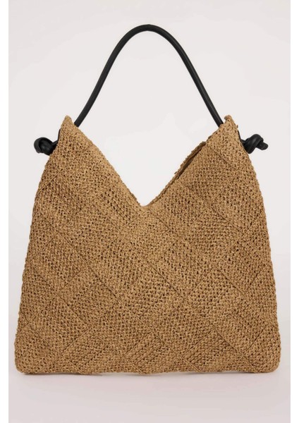 Kadın Hasır Omuz Çantası E1471AXNS