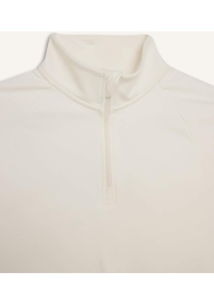 Fit Standart Fit Dik Yaka Fermuarlı İçi Yumuşak Tüylü Sporcu Uzun Kollu Tişört