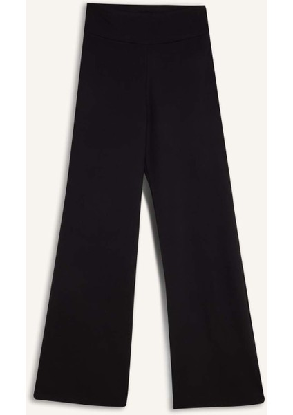 Fit Geniş Bol Paça Skuba Dalgıç Kumaş Basic Düz Pantolon A0566AX25SP