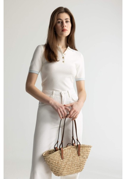 Kadın Hasır Omuz Çantası E1419AXNS