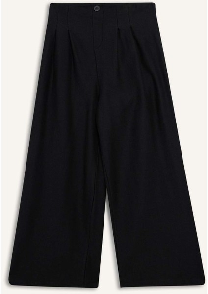 Kız Çocuk 2'li Takım Basic Düz Kolsuz Tişört Pantolon