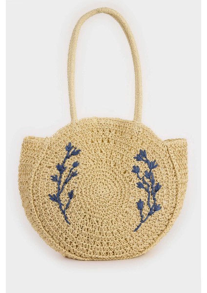 Kadın Hasır Omuz Çantası E1467AXNS