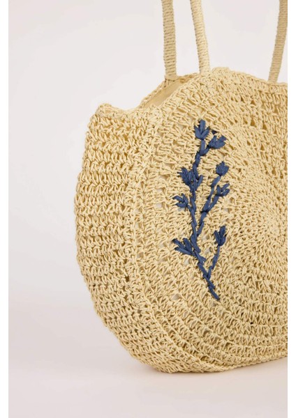 Kadın Hasır Omuz Çantası E1467AXNS