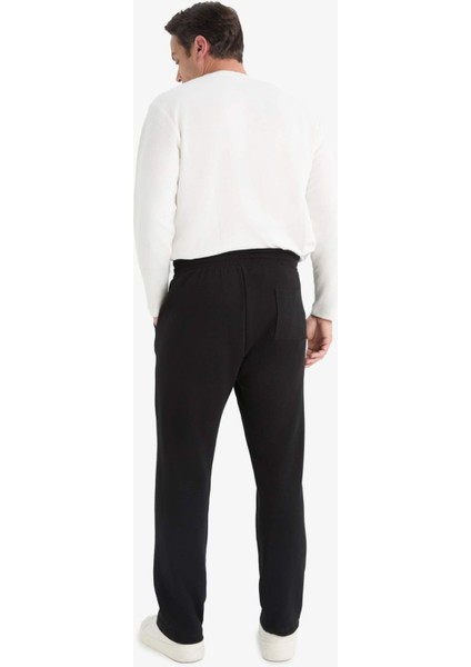 Regular Fit Cepli Düz Paça Dokulu Eşofman Altı D7603AX25SP