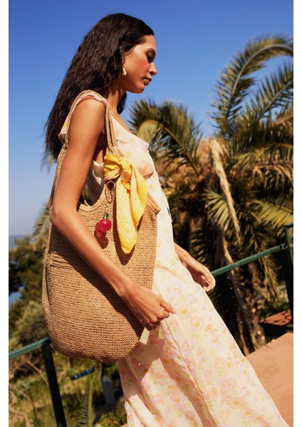 Kadın Hasır Omuz Çantası E1482axns