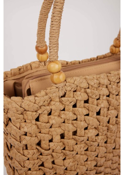 Kadın Hasır Omuz Çantası E1516AXNS