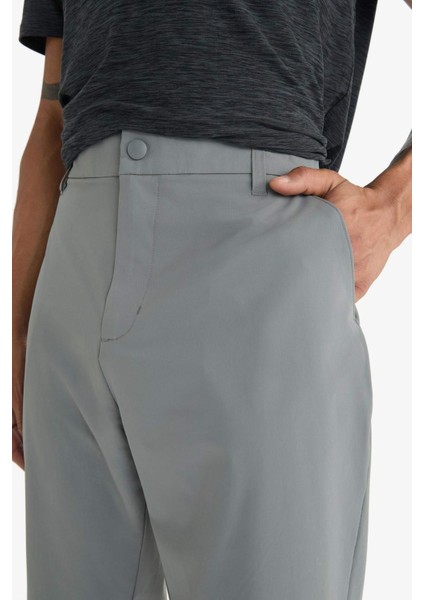 Fit Slim Fit Dar Kesim Standart Paça Esnek Multifonksiyonel Dokuma Sporcu Pantolon D9247AX25SP