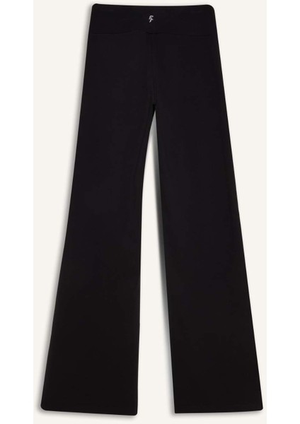 Fit Geniş Bol Paça Skuba Dalgıç Kumaş Basic Düz Pantolon A0566AX25SP