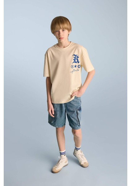 Erkek Çocuk Jean Şort D8566A825SM